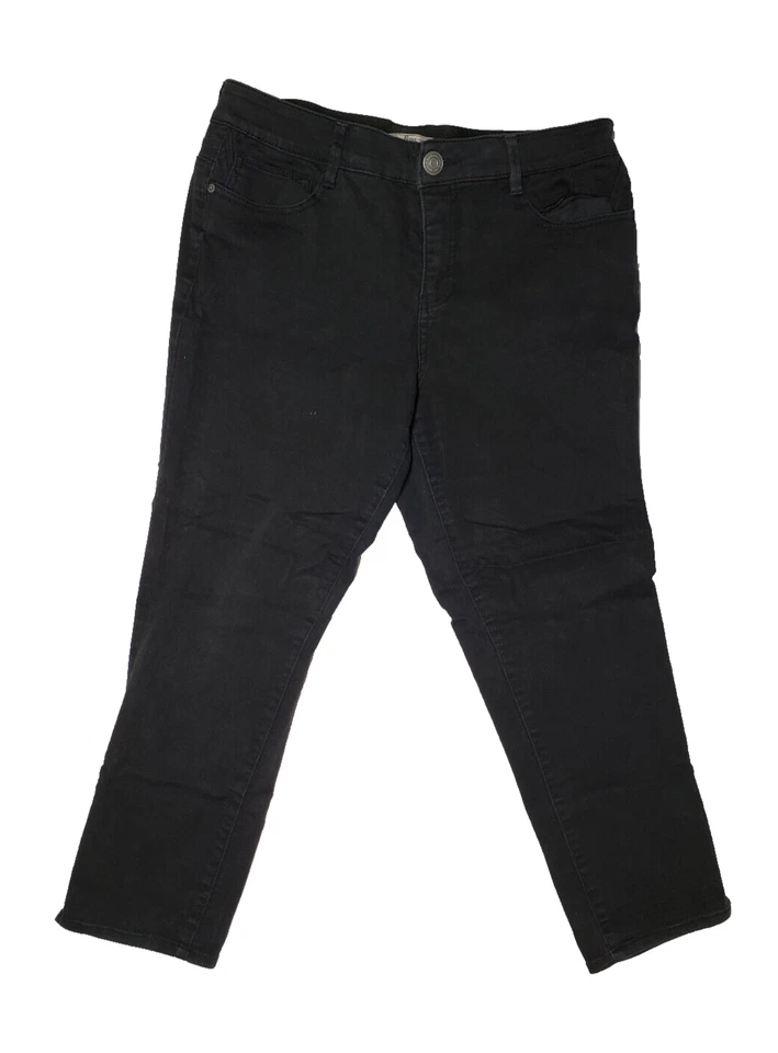 Женские черные джинсы BASS размер 14 - Изображение 2 из 4