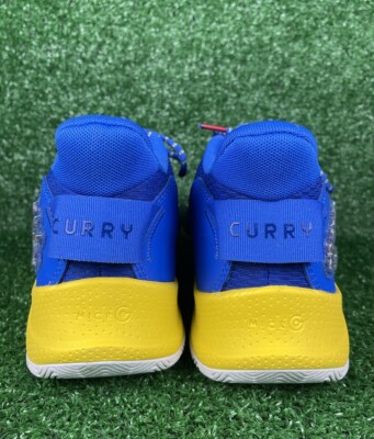 Under Armour Curry 3Z7 Basketball Shoes Blue Yellow 302662  display picture 1
