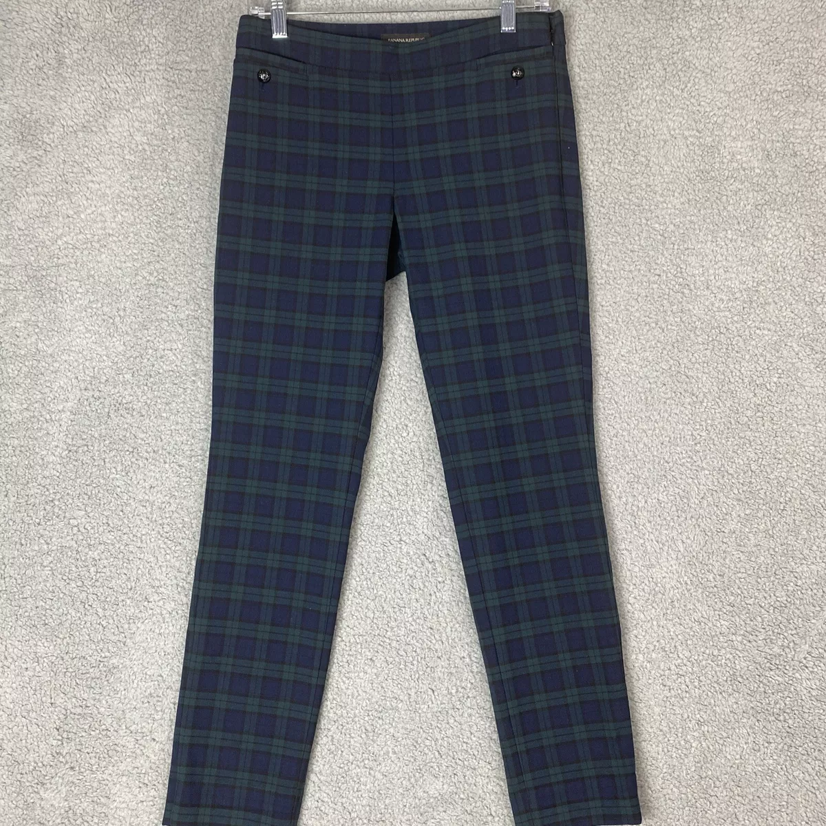 Banana republic checkered best sale pants