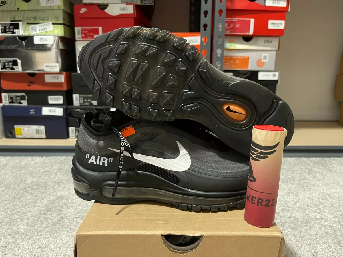 Nike OFF-WHITE Air Max 97 OG Black AJ4585 001 size 6 DS 100% authentic