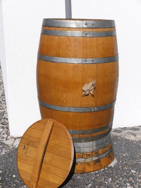 225L WEINFASS FASSREGENTONNE EICHENFASS HOLZFASS FASS WASSERFASS WASSERTONNE - Bild 4 von 4