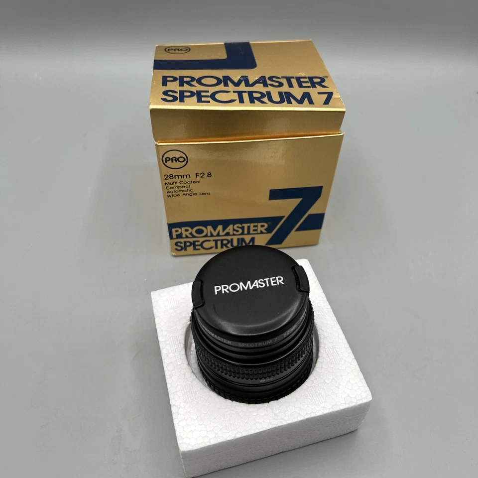 Promaster Spectrum 7 28mm F2.8 Wide Angle Lens NIkon Mount-Screw-On 52mm Filter - Image 2 of 4