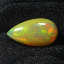 4.310Ct Pear 18.53 x 10.21 x 4.81 MM Rainbow Multi Colors Play Rainbow Fire Opal