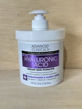 Advanced Clinicals Anti-aging Hyaluronic Acid Face Cream, With Shea Butter