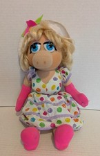 1993 Miss Piggy Kid Dimension Hasbro Jim Henson Muppet Flowered Dress 15"
