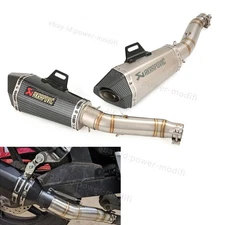 Slip On For Honda CBR300R CB300F Steel Exhaust System Mid Pipe Muffler Tail Pipe