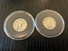 2 - Lot USA STANDING LIBERTY (1916 - 1931)  QUARTER Dollar Silver 90% Coin