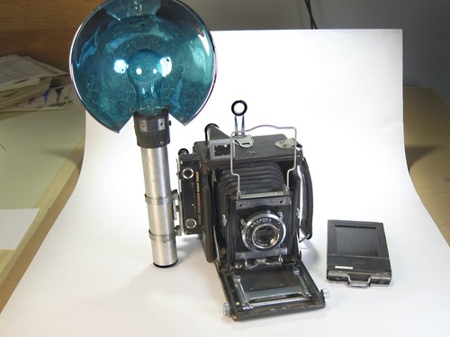 Graflex 2 X 3 "Baby" Speed Graphic Camera with Kalart Flash