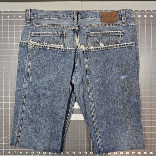Ralph Lauren Jeans Women 32x32 Low Boot Faded Discolor Distressed Grunge Western - Picture 16 of 23