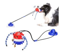 Interactive Dog Toys: Aggressive Chewer Suction Cup Tug-of-War,...