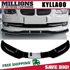 For Bmw 3 Series E92 E93 2006-2013 Gloss Black Front Bumper Spoiler Splitter Lip