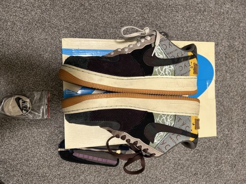 Nike Air Force 1 Low x Travis Scott Cactus Jack sz 10.5 - Picture 6 of 15