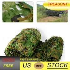 Camping Camo Tactical Netting Cover 26 x 26FT Camouflage Net Polyester Fabric