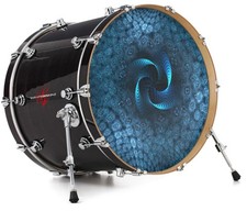 Vinyl Decal Skin for 20" Bass Kick Drum Head The Fan