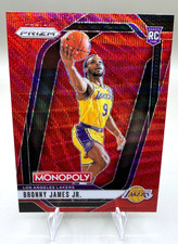 2024-25 Prizm Monopoly-Bronny James Jr. -Los Angeles Lakers #45 Red Prizm Rookie