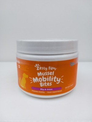 Zesty Paws Mussel Mobility Bites - HIP & JOINT - 90 Chicken Soft Chews - NEW!