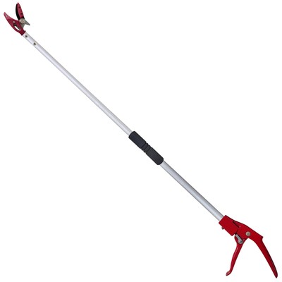 Prunrt Tree Trimmer, 4 Foot Pole Pruner, Long Reach Pruning Shears, Cut and H...