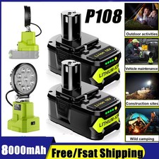 For RYOBI P108 18V One Plus High Capacity Lithium Battery/Work Light