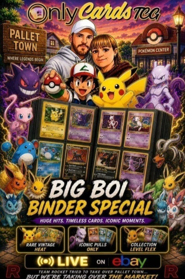 OnlyCardsTCG Pokemon Stream **BIG BOI BINDER NIGHT**