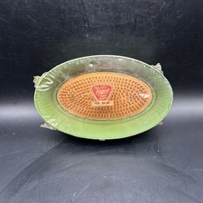 VTG New Vogue 55 Oval Flower Frog Spikes Green Copper Metal Retro BB14