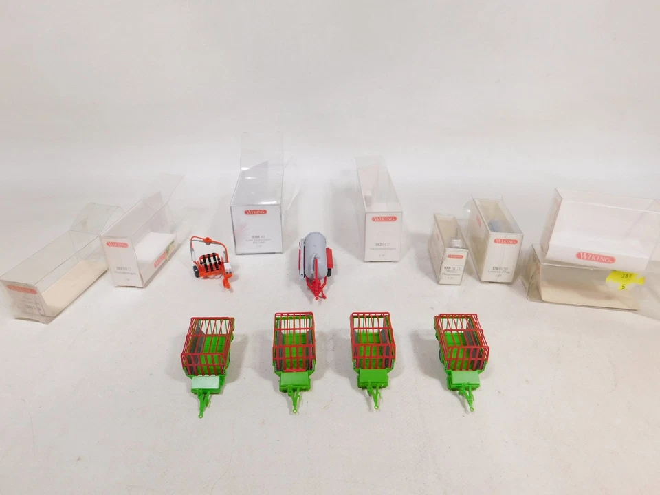 8X Wiking H0 1:87 Heuladewagen Ecc 0384 40 378 381 382 888 Mint+Box #DW748-1 - Immagine 4 di 4
