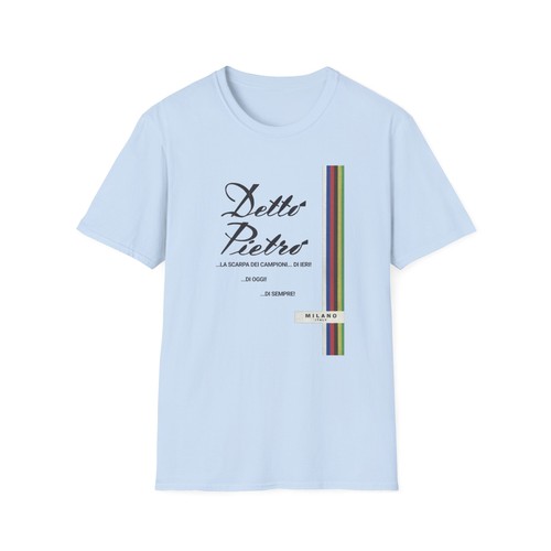 Detto Pietro Cycling Shoes T Shirt Poster 1970s Vintage Reproduction Graphic Tee - Picture 5 of 6