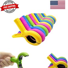 Large Beach Towel Clips for Beach Chairs, 12 Pcs Towel Holder for Beach Chair...