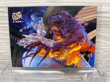 Marvel ICEMAN / SABRETOOTH 1994 Fleer Ultra X-Men 7 of 9 Limited Edition
