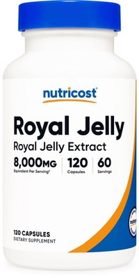 Nutricost Royal Jelly (8,000mg Equivalent) 120 Capsules - Royal Jelly Extract