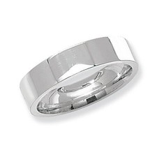 Sterling Silver Wedding Band Ring 5mm Wide Flat Court 925 Hallmark
