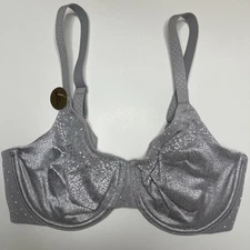 Wacoal 855303 Back Appeal Underwire Back Smoothing Bra Silver Sconce 32DD