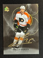 #79 James Van Riemsdyk Limited Black Gold Auto 2020-21 SP Authentic Hockey