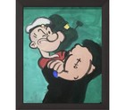 PDQ Artist Original Painting Portrait Comic Abstract Pop Acrylic 20x16 Canvas
