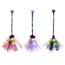 Halloween Broom Light Up Broom Witch Costume Accessories Cosplay