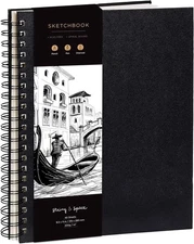 Artist’s Sketchbook Hardcover – 200GSM Very Thick Paper – Large, 8.25x11.4