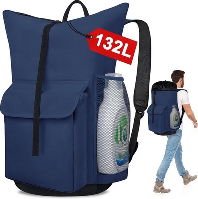 132L Extra Large Heavy Duty Laundry Bag Backpack College with Shoulder Straps