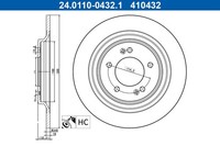 2X Bremsscheibe ATE 24.0110-0432.1 FüR Hyundai Tucson NX4E NX4A Kona SX2 Crdi 5