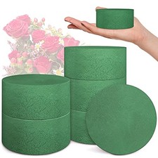 6 Packs Round Floral Foam Blocks 3'' Large Dry Floral Foam for Artificial