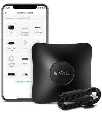 BroadLink RM4 Pro S RF IR Fernbedienungshub USB Sensorkabel Temperatur