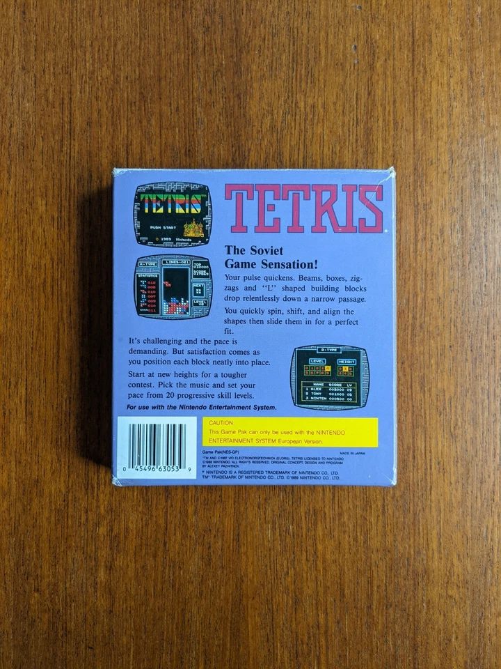Nintendo NES Spiel - Tetris - Smallbox Bienengräber - EEC/FRG - PAL-B - OVP CIB - Bild 3 von 4