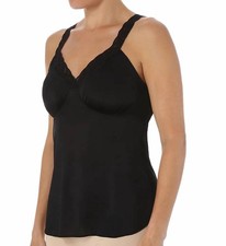 Shadowline Lingerie Lace Trim Camisole Black