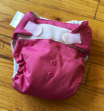 bumGenius One Size Pocket Reusable Cloth Diaper, Pink, Hook Loop