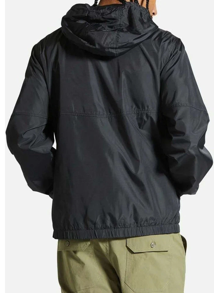 Brixton Men's Claxton Crest LW Zip Hood Size XXL Color Black/Black - Image 3 of 4