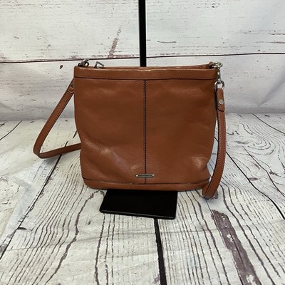 Rebecca Minkoff Sawyer MAB Leather Crossbody Bag Brown Boho Adjustable Strap