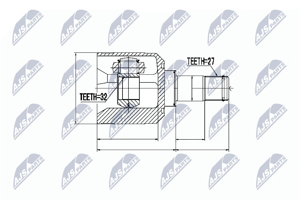 ✅Fits NTY NPW-MS-036 INNER CV JOINT ⭐UK Seller⭐ - Image 5