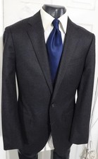 J CREW LUDLOW SUPER 120'S SIZE 40R DARK GRAY 2 BUTTON WOOL SPORTCOAT