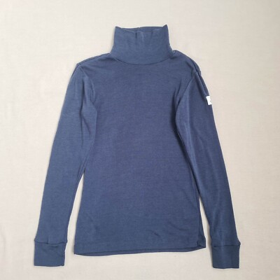 Janus Kids Youth Unisex 100% Merino Wool Base Layer Top Size 10 YRS Mock Neck