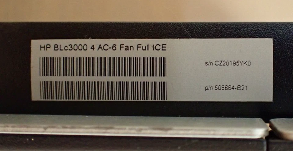 HP BladeSystem BLc3000 8-Slot Chassis +7x BL460c G6 +1x BL460c G7 Blade Servers - Image 4 of 4