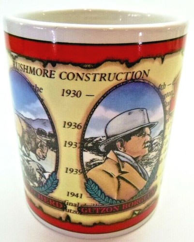 Tazza caffè souvenir Mount Rushmore, Black Hills, South Dakota, grafica completa - Foto 3 di 4
