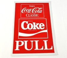 Coca Cola Coke 20 x 14 cm Pull Aufkleber USA Sticker Vinyl Decal - Classic Logo